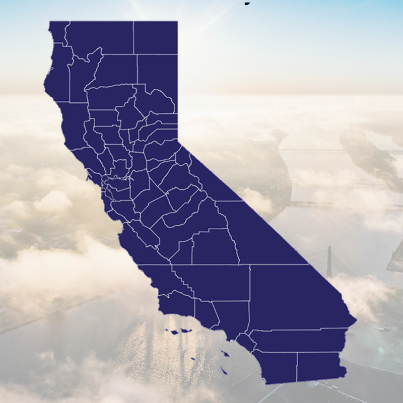 California County Outline States