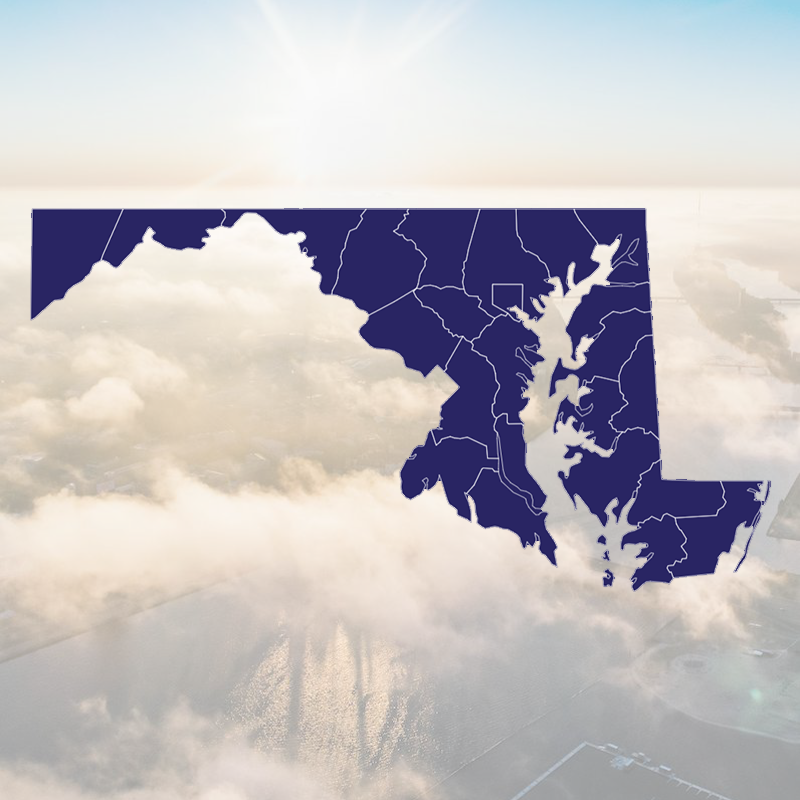 Marylnad County Outline States